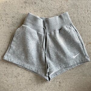 Nike phoenix fleece sweatshorts athletic comfy lounge shorts grey